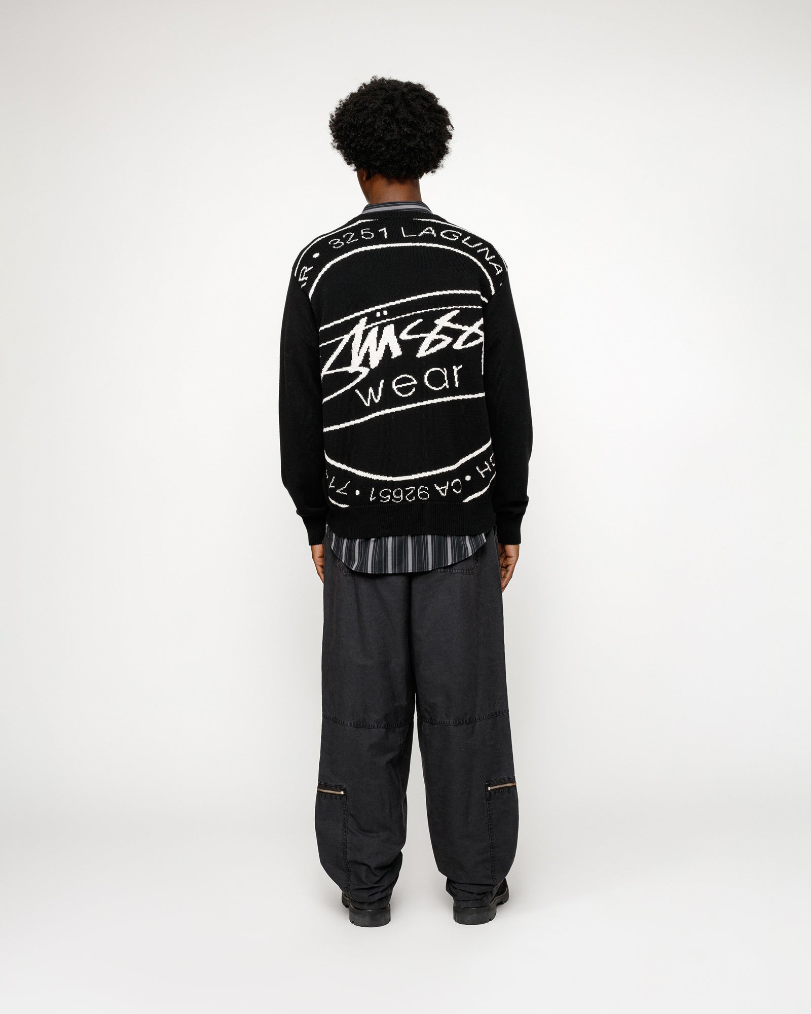 Stüssy Flight Pant Ripstop Pigment Dyed - Black - Crowdless