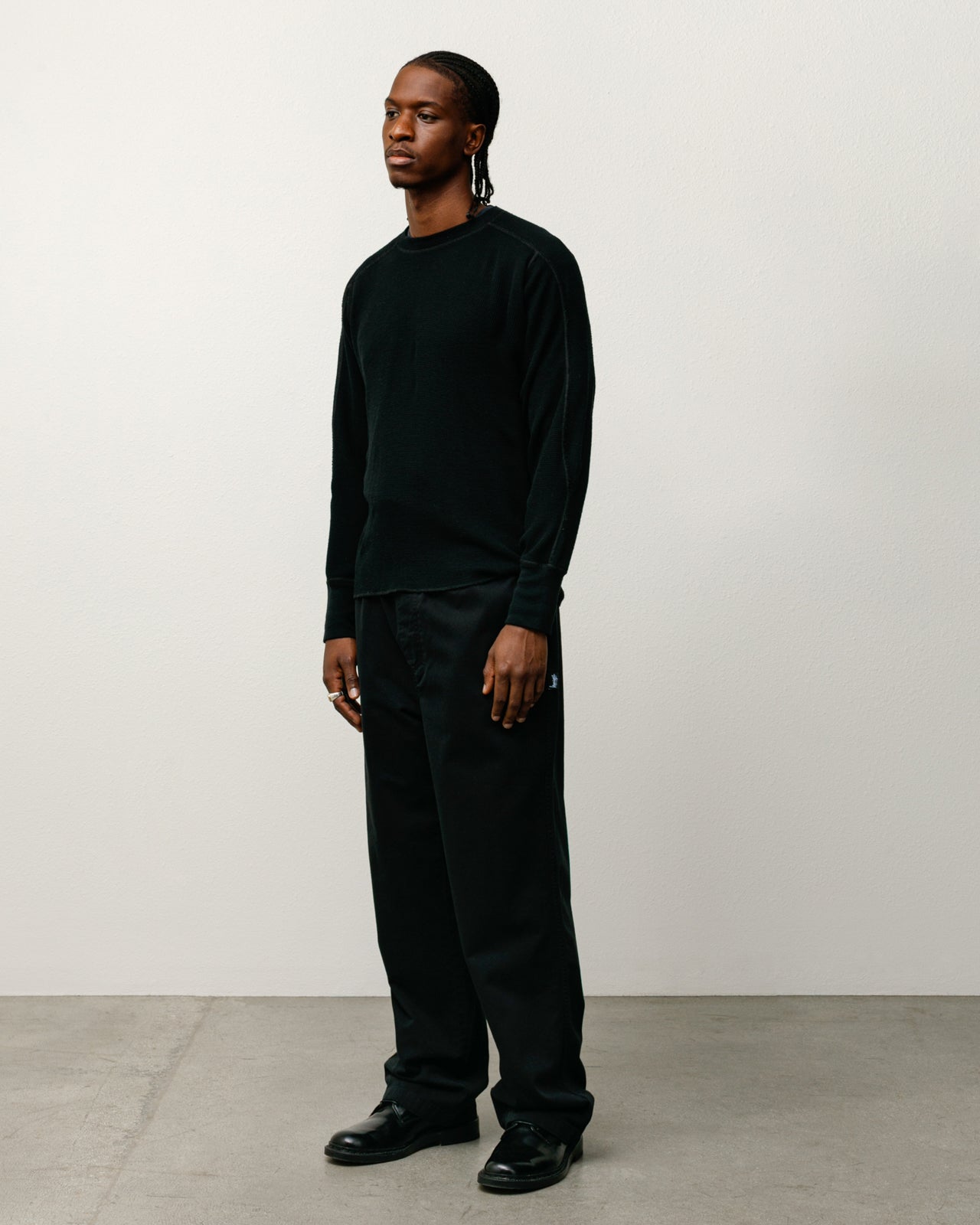 Stüssy Beach Pant Cotton Twill - Black - Crowdless