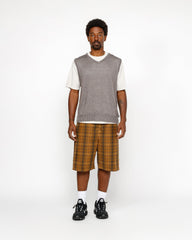 Stüssy Loose Knit Linen Vest - Stone - Crowdless