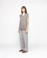 Stüssy Loose Knit Linen Vest - Stone - Crowdless