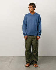 Surfman Mock Sweater - Washed Blue