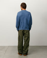 Surfman Mock Sweater - Washed Blue