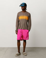 Lightweight Striped Sweater - Brown