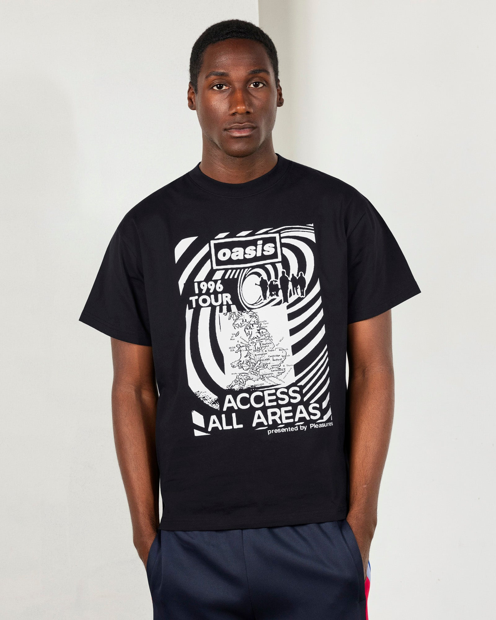Pleasures All Access T-Shirt - Black - Crowdless