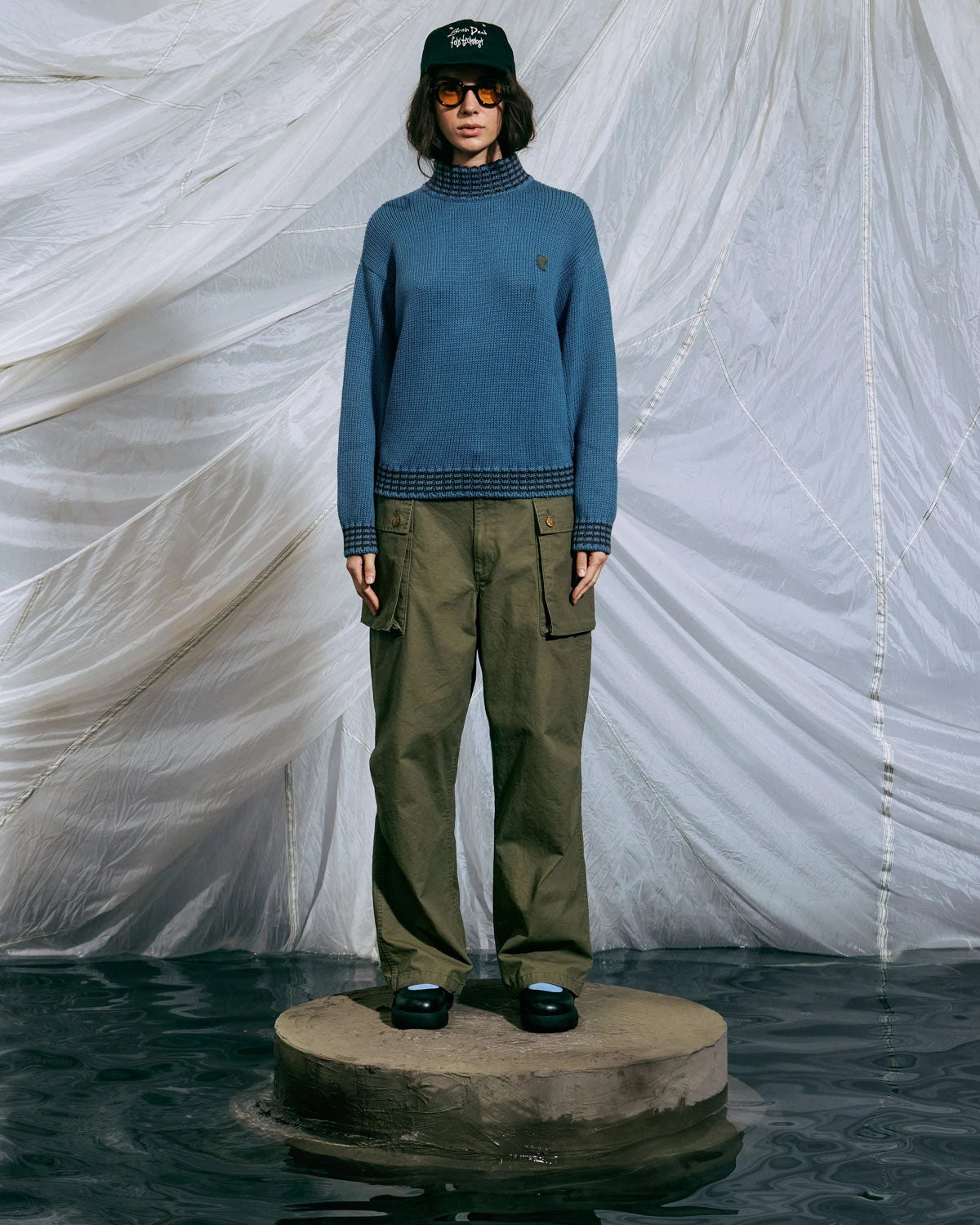 Brain Dead Canvas Overpant - Olive - Crowdless