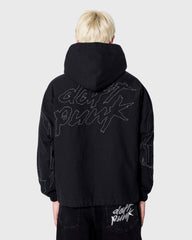 Pleasures Digital Zip Poncho Hoodie - Black - Crowdless