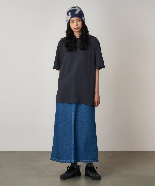 Gramicci One Point Tee Pigment Dyed - Navy Pigment - Crowdless