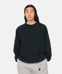 Fleece Raglan Crew - Black