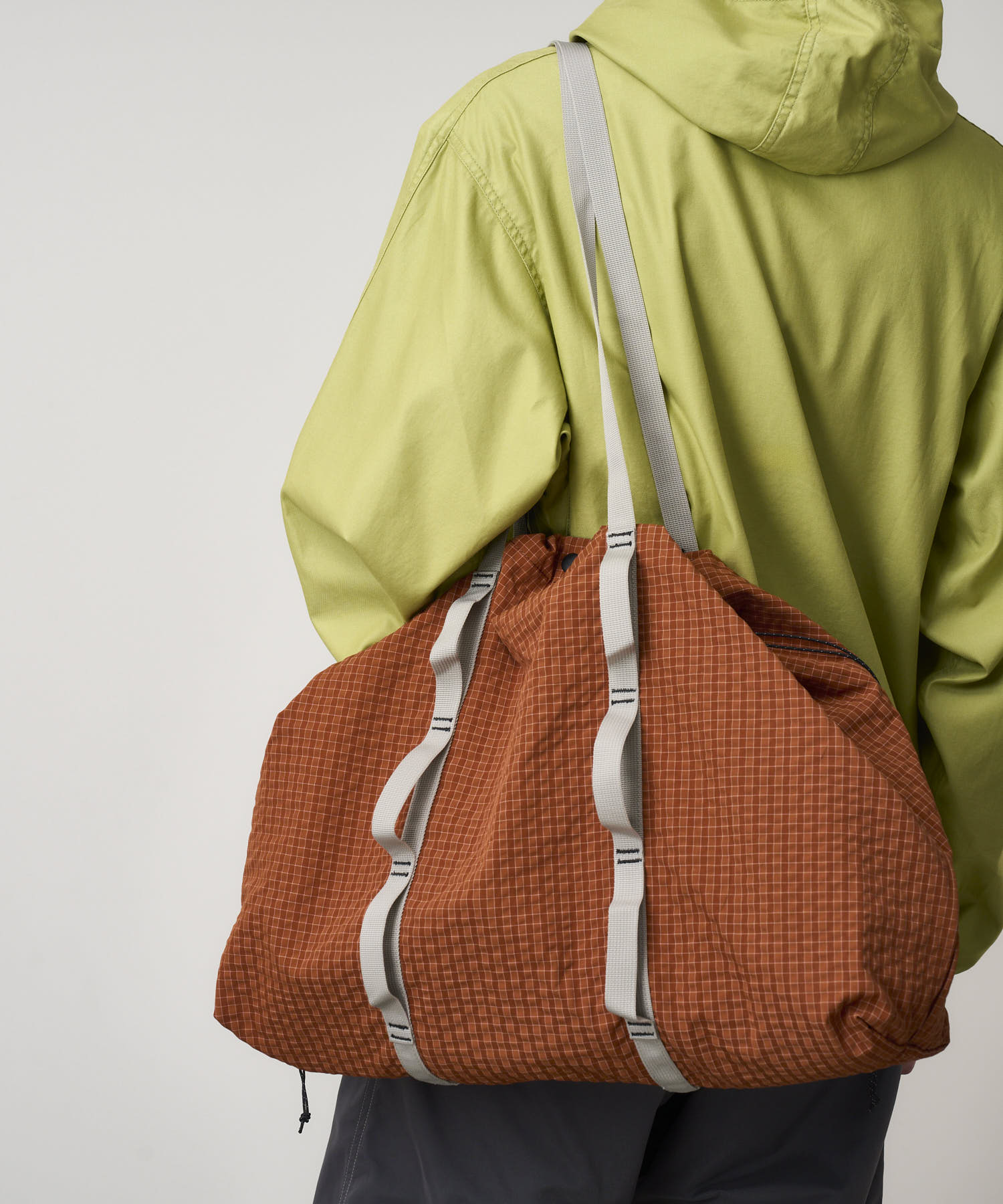 Gramicci Plaid Climbing Tote - Brick - Crowdless