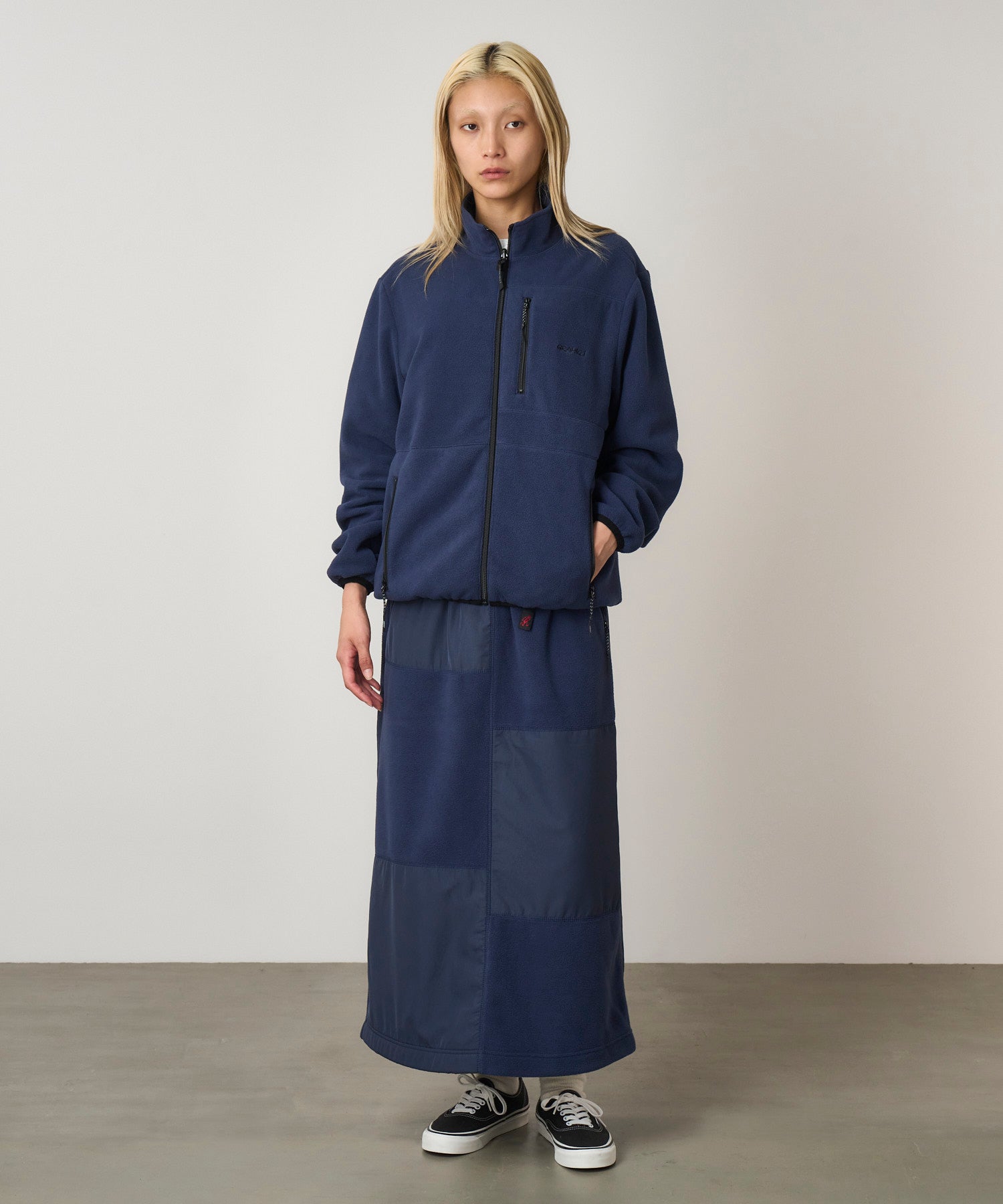 Gramicci Thermal Fleece Patch Skirt - Navy - Crowdless