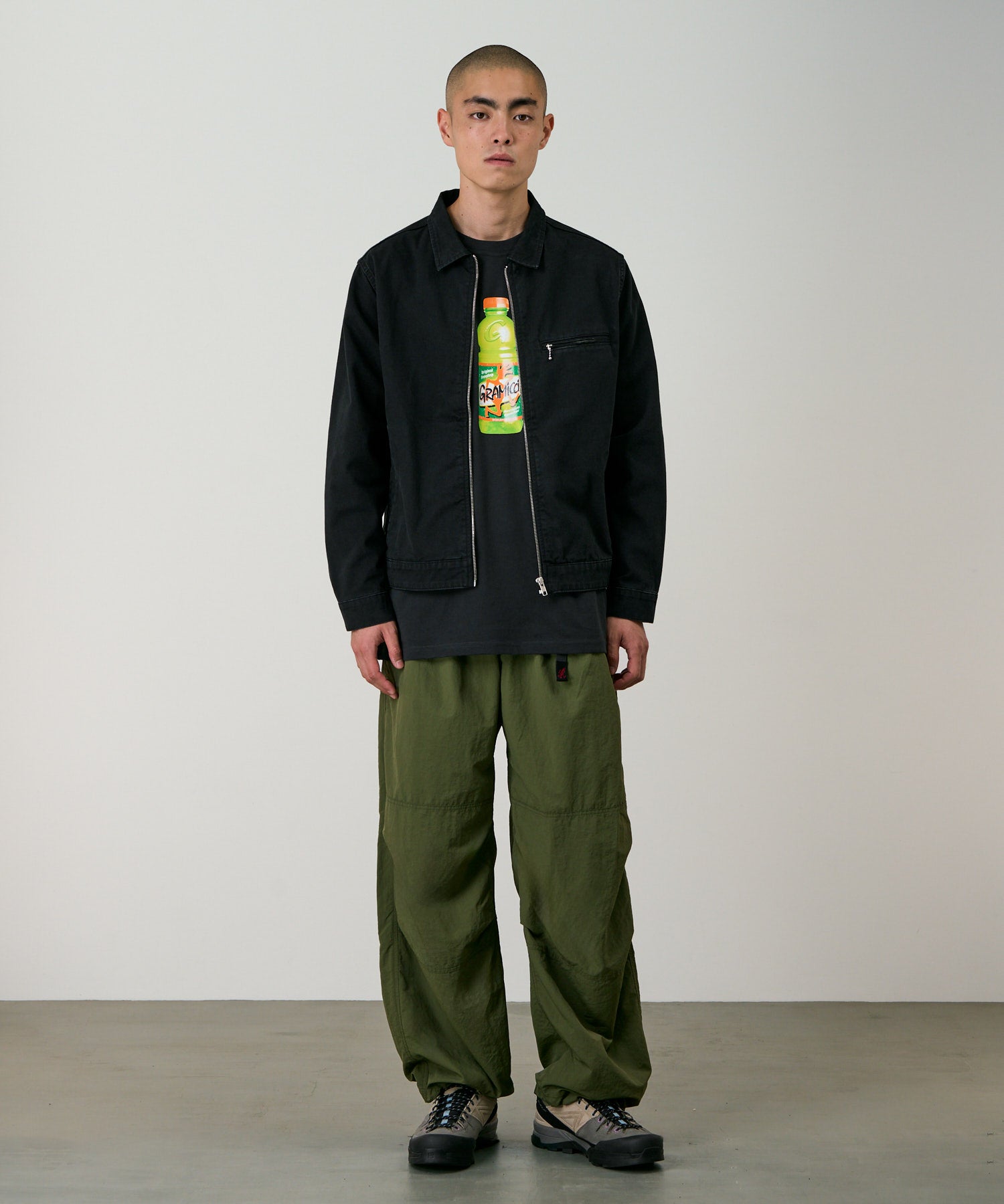 Gramicci Nylon Paneled Trek Pant - Olive - Crowdless