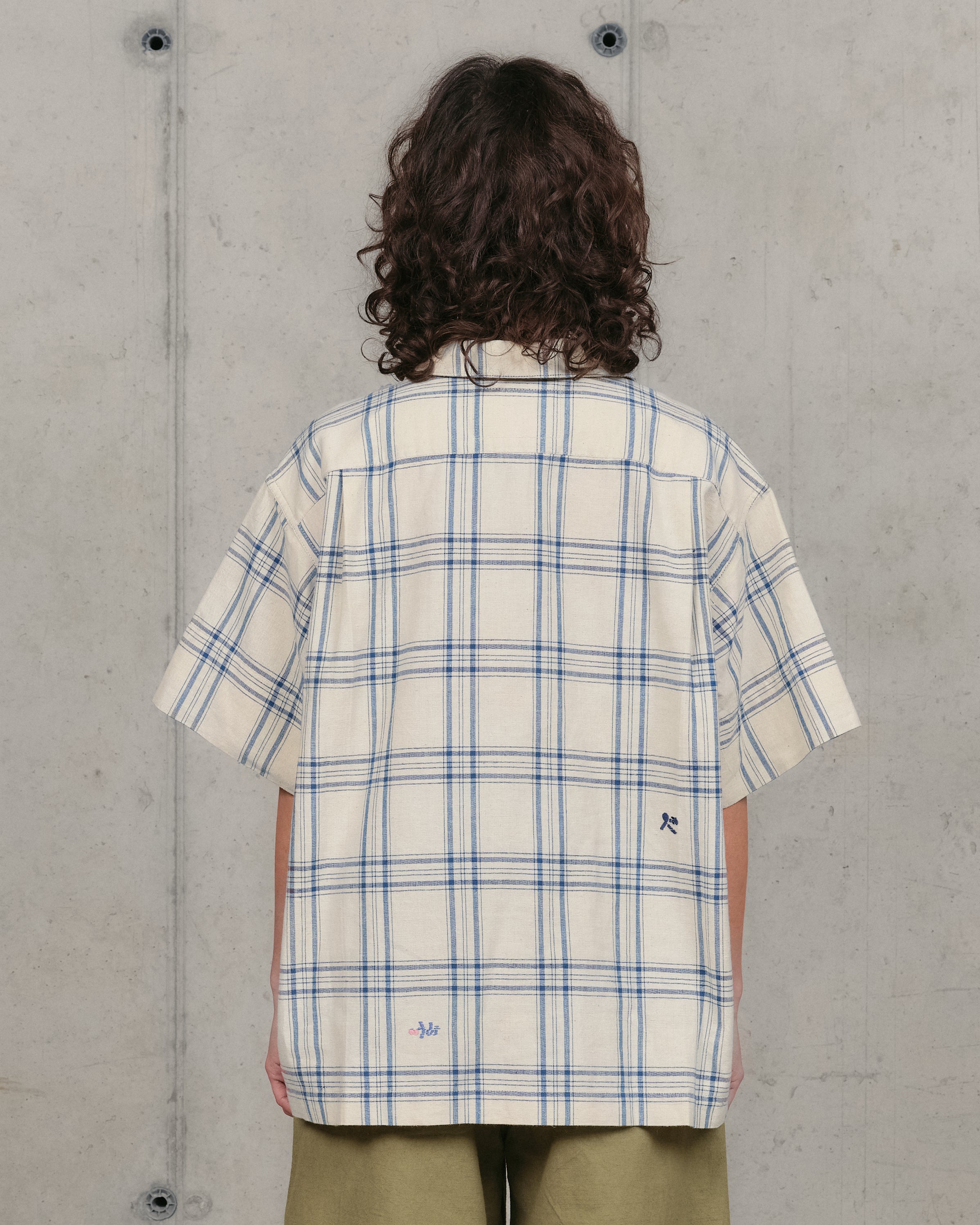 Story mfg Greetings Shirt SS - French Gingham Interrupted - Crowdless