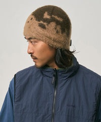 Mohair Splatter Beanie - Taupe Splatter