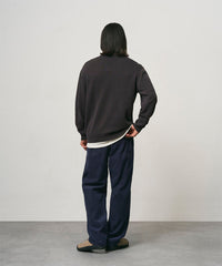 Cotton Knit Crew - Charcoal