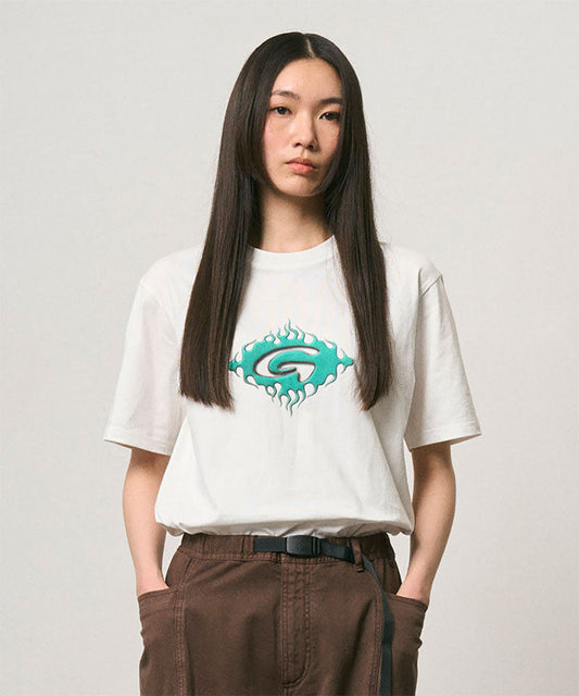 Flames Tee - White