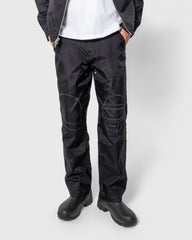 Pleasures Helmets Nylon Work Pants - Black - Crowdless