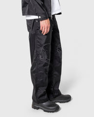Pleasures Helmets Nylon Work Pants - Black - Crowdless