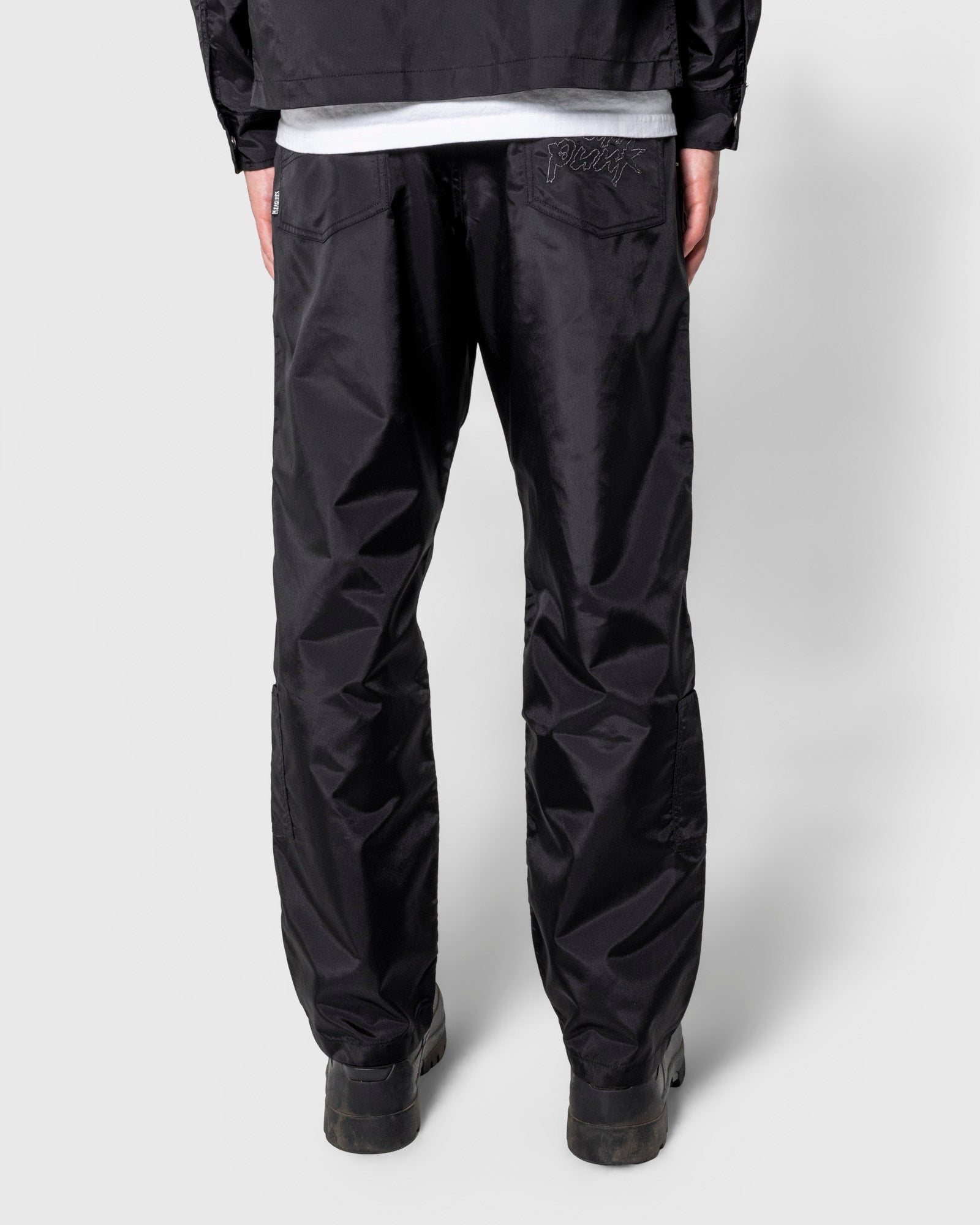 Pleasures Helmets Nylon Work Pants - Black - Crowdless