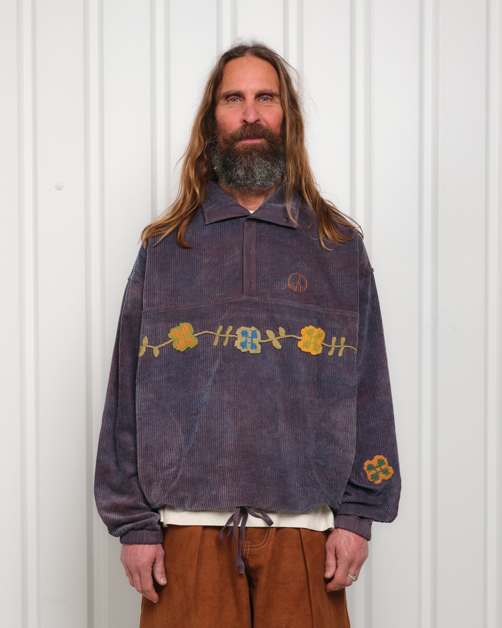 Story mfg Polite Pullover - Purple Corduroy - Crowdless