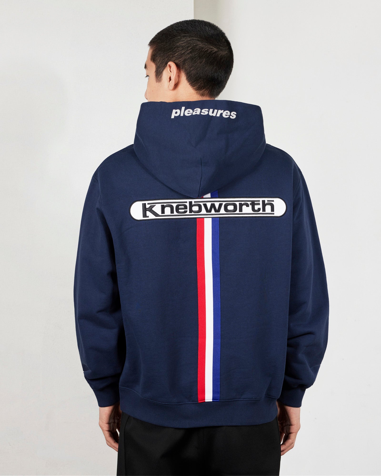 Pleasures Knebworth Hoodie - Navy - Crowdless