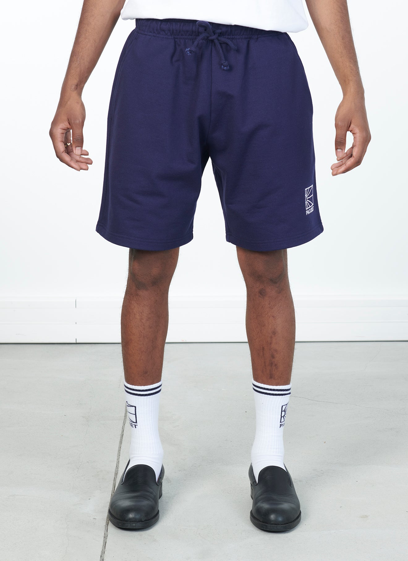 Rassvet Logo Shorts Knit - Navy - Crowdless