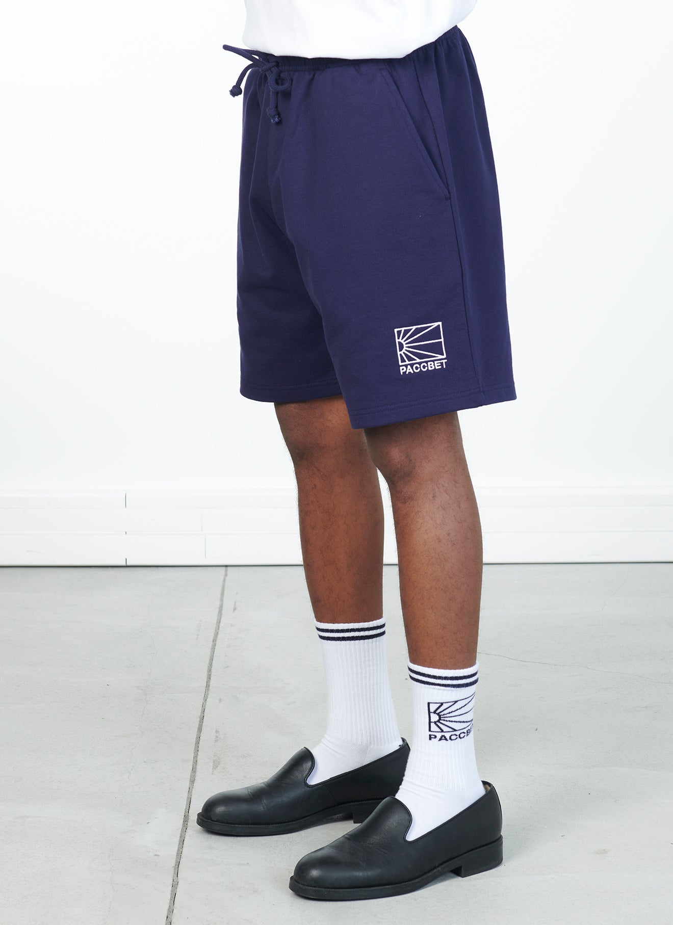 Rassvet Logo Shorts Knit - Navy - Crowdless