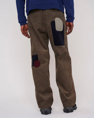 Patchwork Cord Climber Pant - Asphalt