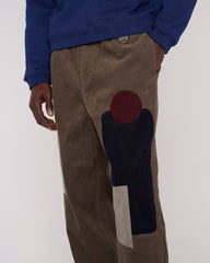 Patchwork Cord Climber Pant - Asphalt