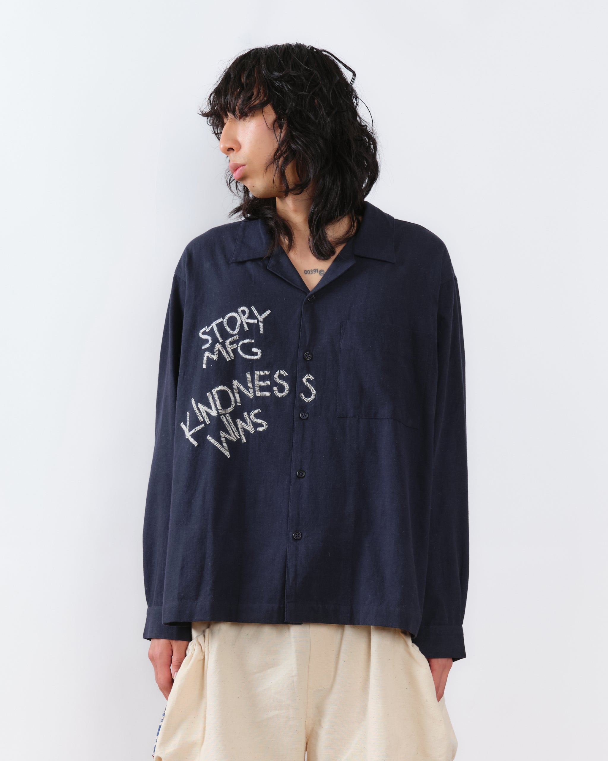 Story mfg Greetings Shirt LS - Kindness Wins Ink - Crowdless