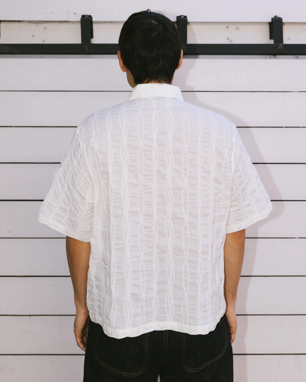 Brain Dead Twisted Piping Shirt - Natural - Crowdless