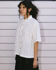 Brain Dead Twisted Piping Shirt - Natural - Crowdless