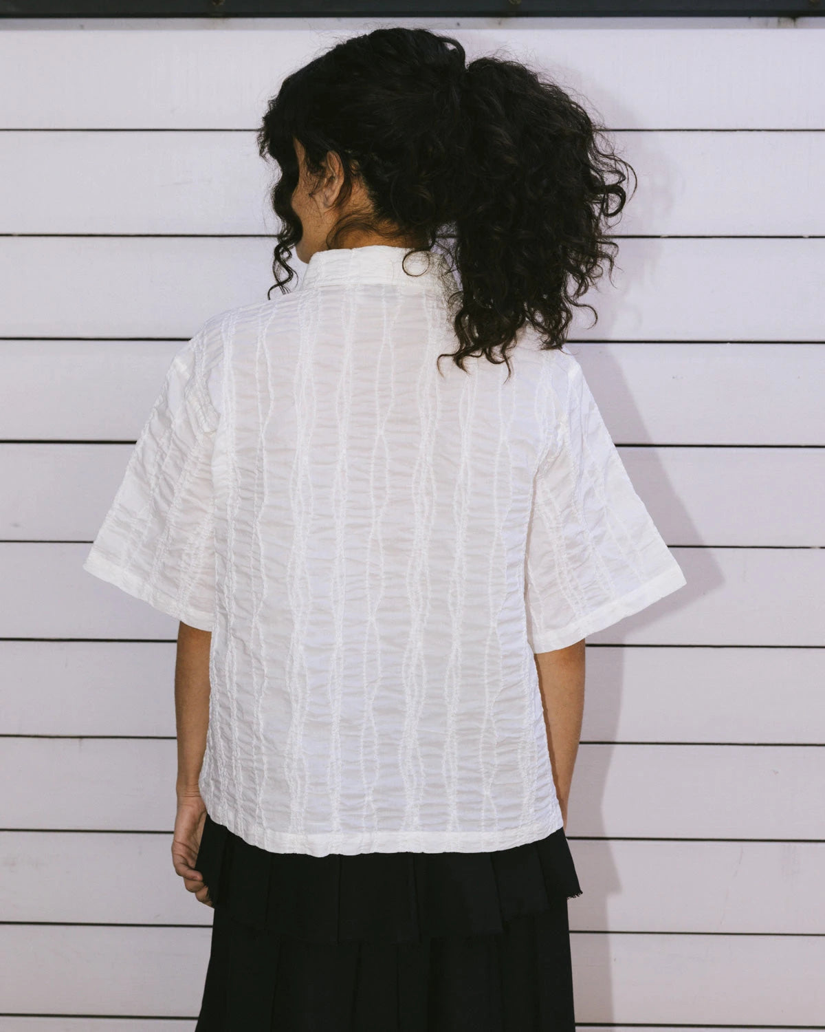Brain Dead Twisted Piping Shirt - Natural - Crowdless