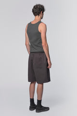 Beach Brains Proof Short in dark grey, casual men's shorts made from lightweight fabric, featuring a relaxed fit and adjustable waistband.