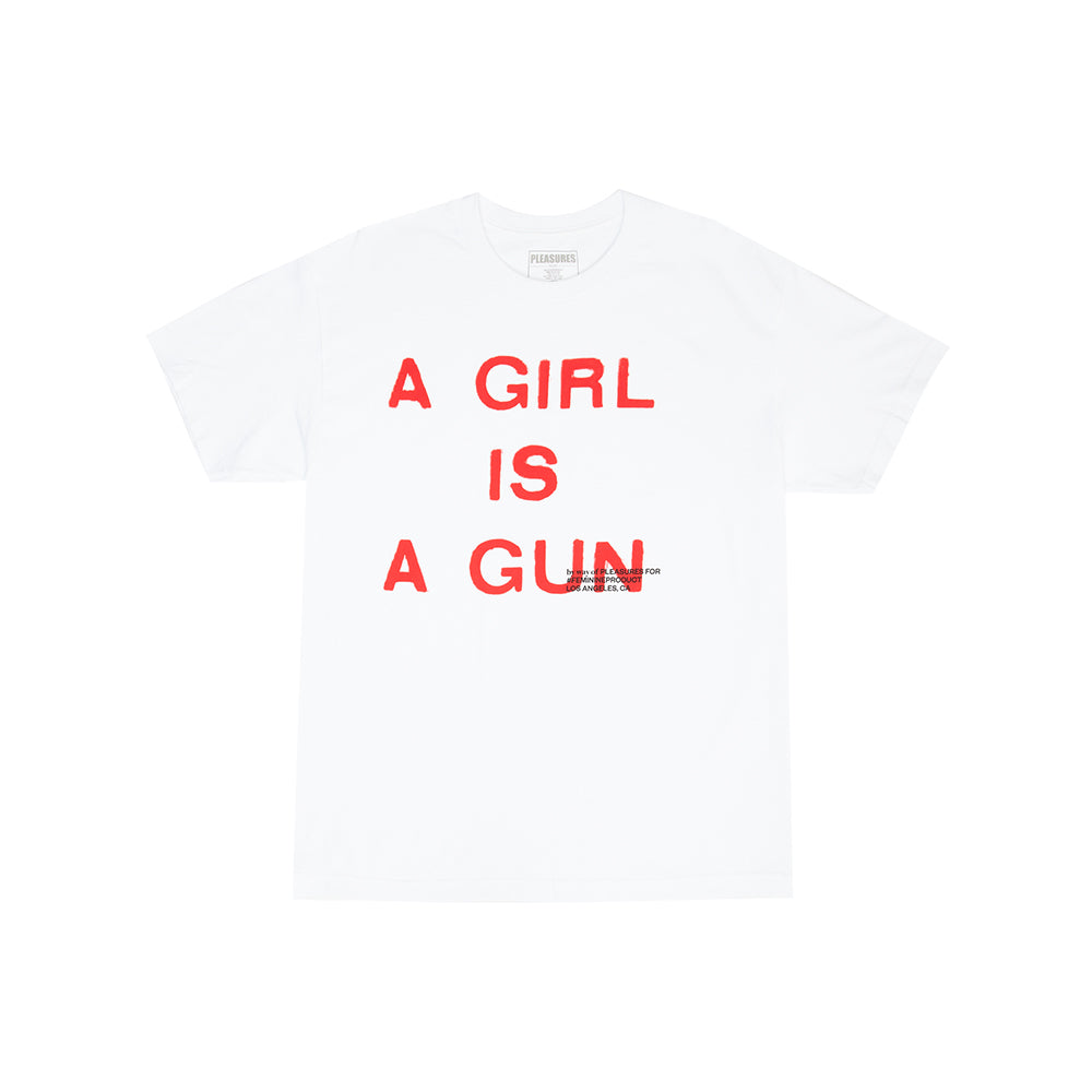 A Girl is A Gun T-Shirt - White