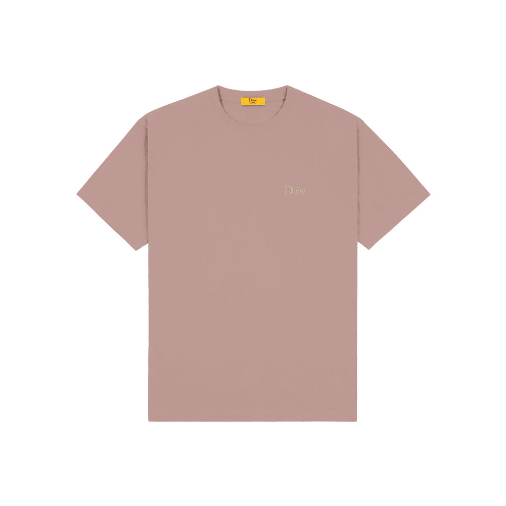 Dime Classic Small Logo T-Shirt - Twilight Mauve - Crowdless