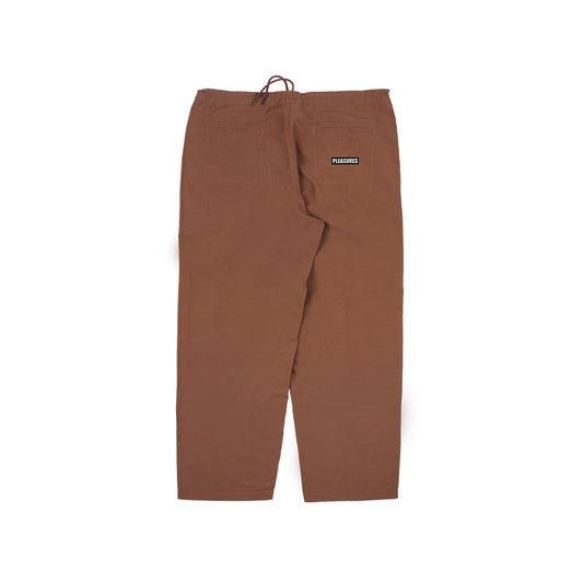 Pleasures Blitz Karate Pant - Brown - Crowdless