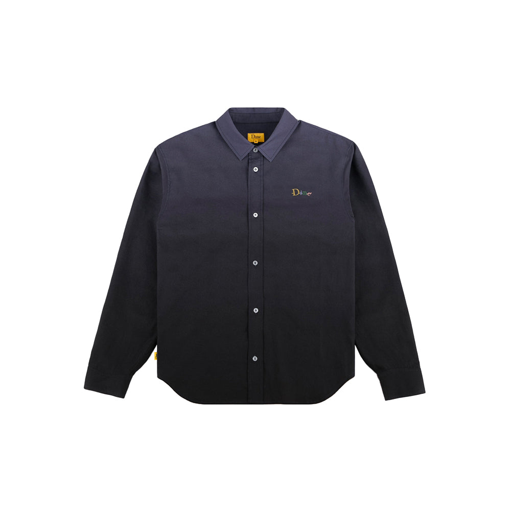 Dime Friends Gradient Oxford Shirt - Dark Purple - Crowdless