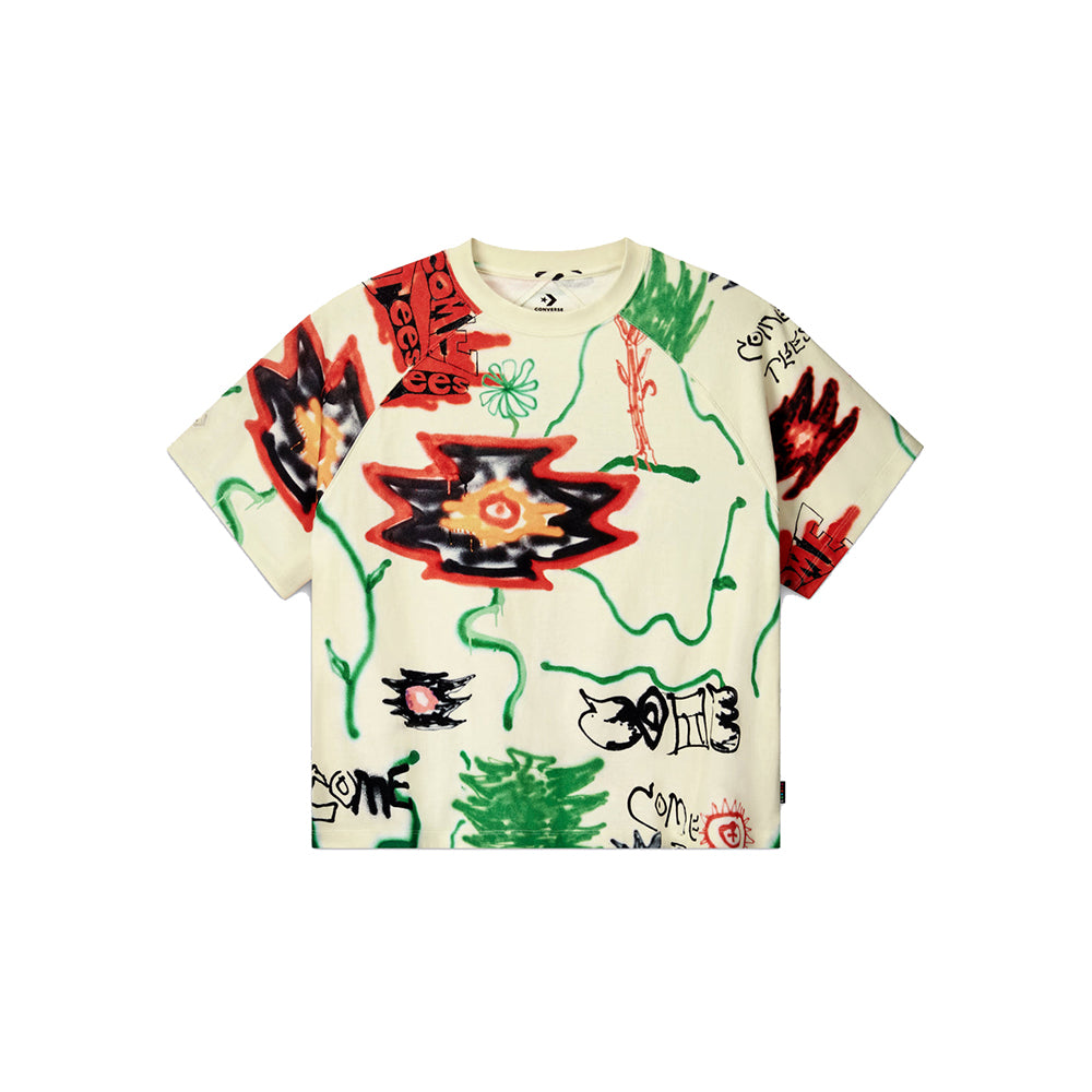 Come Tees Floral Triangle Tee - Multi