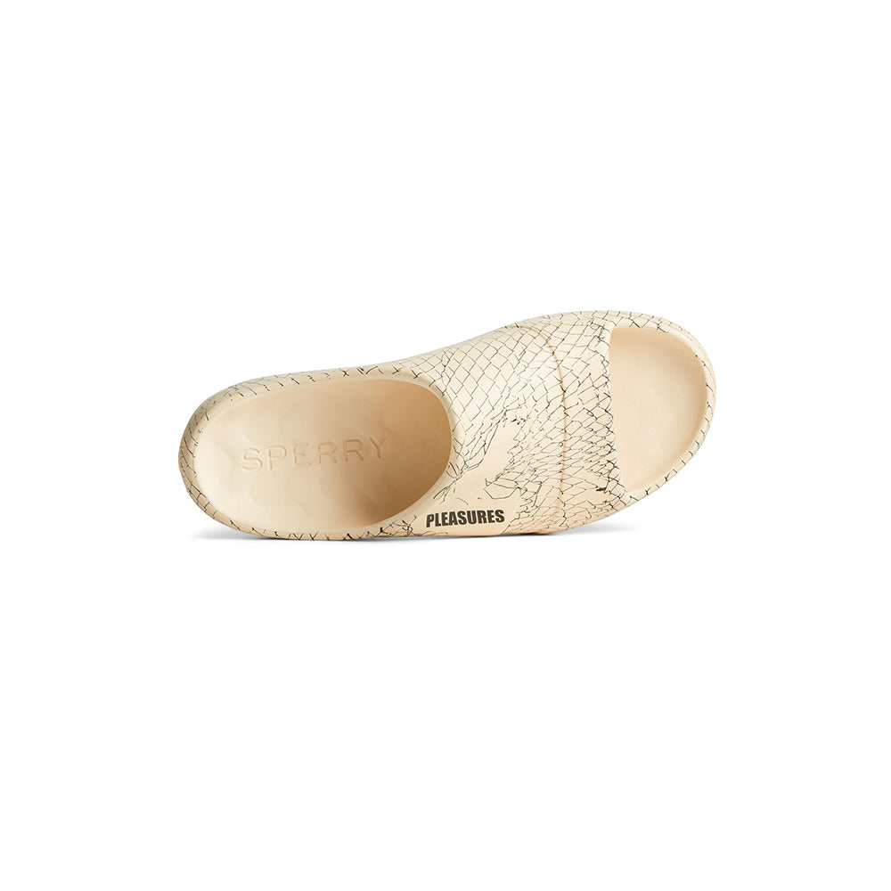 Pleasures Float Slide - Cream - Crowdless