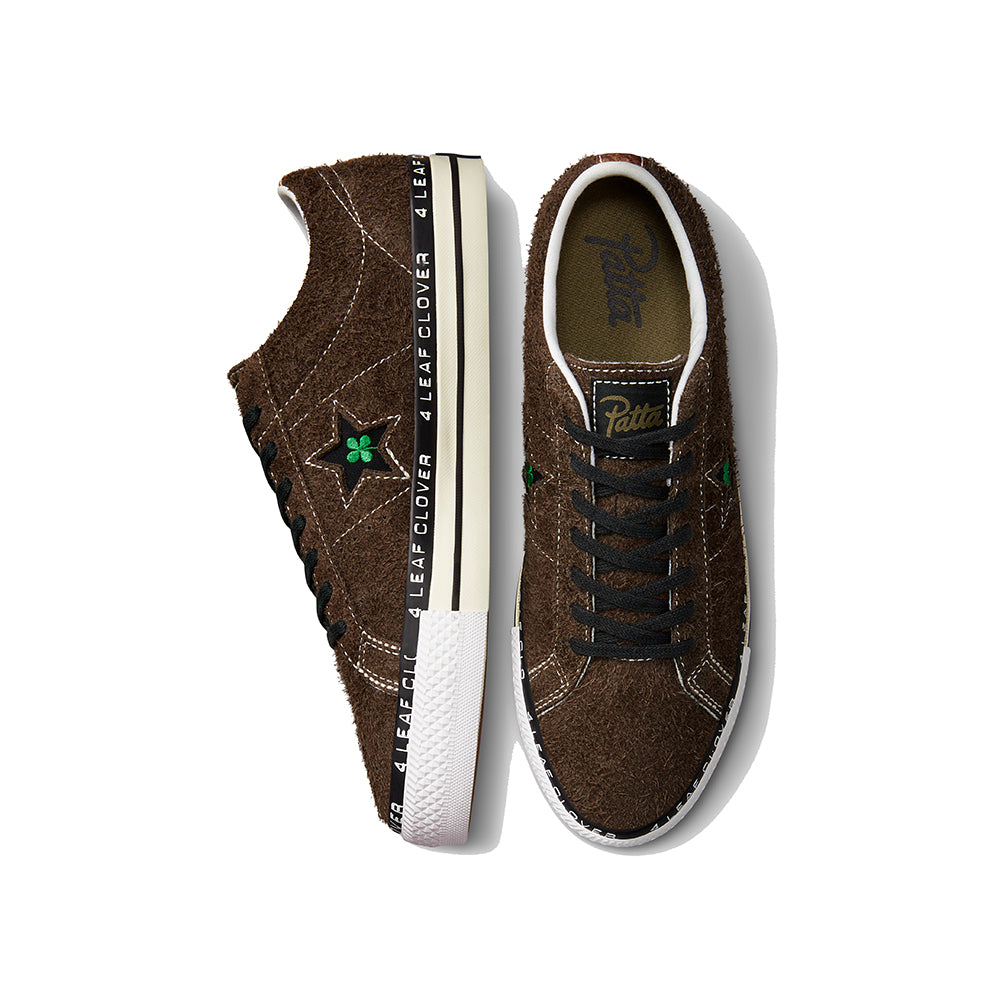 Converse Converse x Patta Four-Leaf Clover One Star Pro - Java/Burnt Olive/White - Crowdless