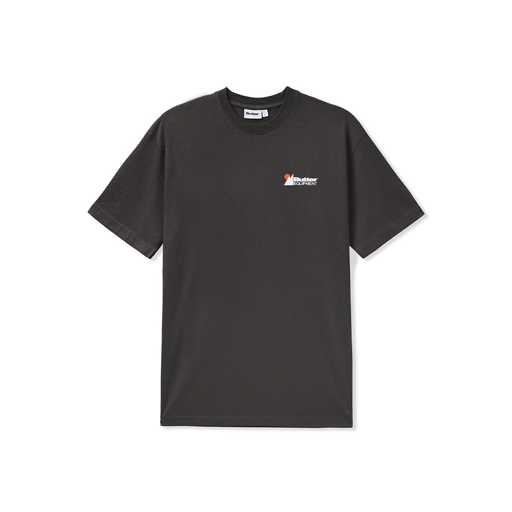 Butter Goods Heavy Weight Pigment Dye Tee - Washed Black - Crowdless