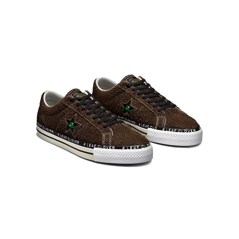 Converse Converse x Patta Four-Leaf Clover One Star Pro - Java/Burnt Olive/White - Crowdless