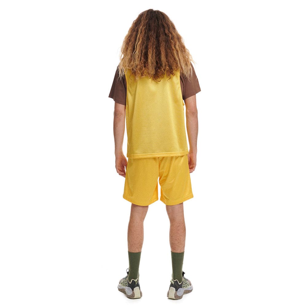 Brain Dead Grafix Team Short - Yellow - Crowdless