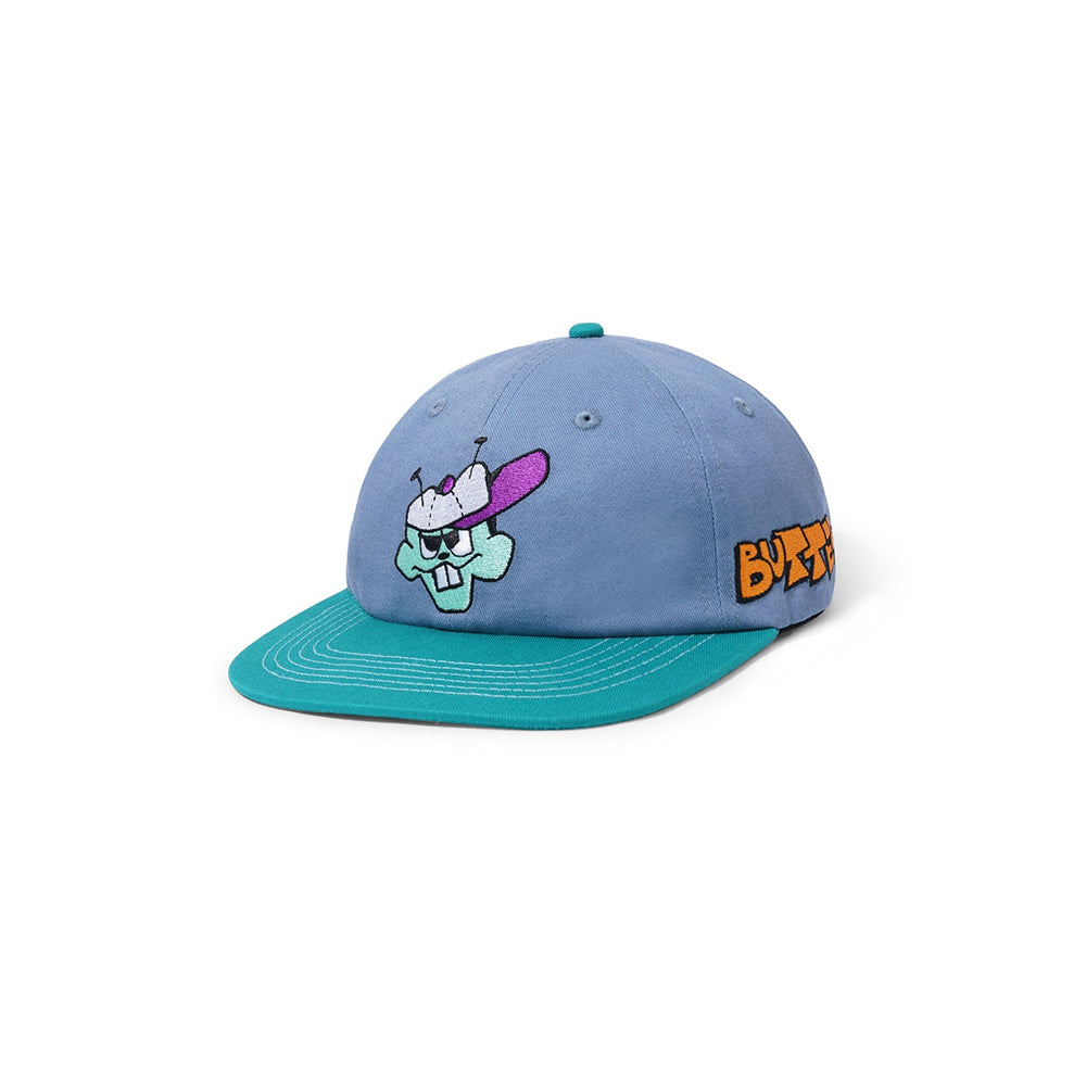 Butter Goods Bug Out 6 Panel Cap - Lake Blue / Teal - Crowdless