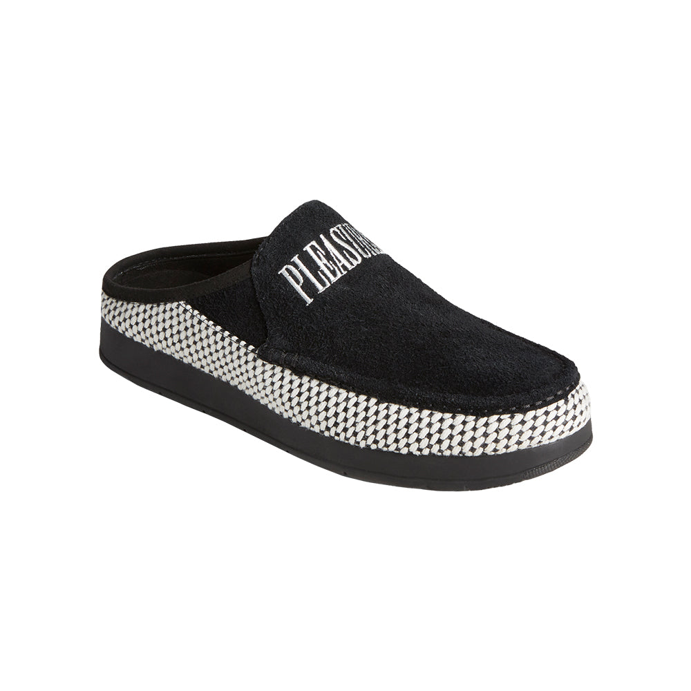 Pleasures Moc-Sider Mule - Black - Crowdless