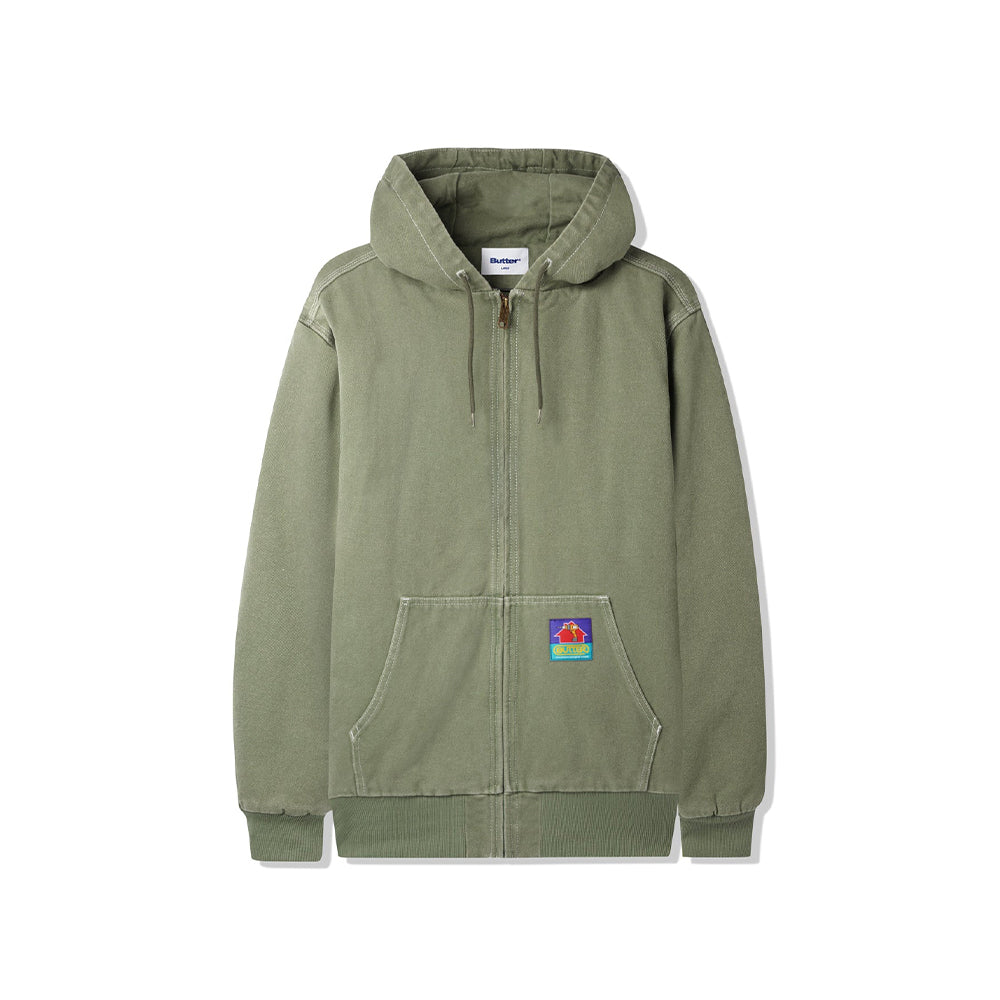 Butter Goods Heavy Weight Canvas Work Jacket - Fern - Crowdless