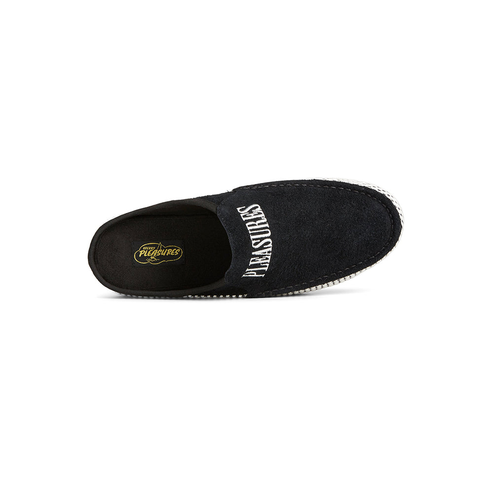 Pleasures Moc-Sider Mule - Black - Crowdless