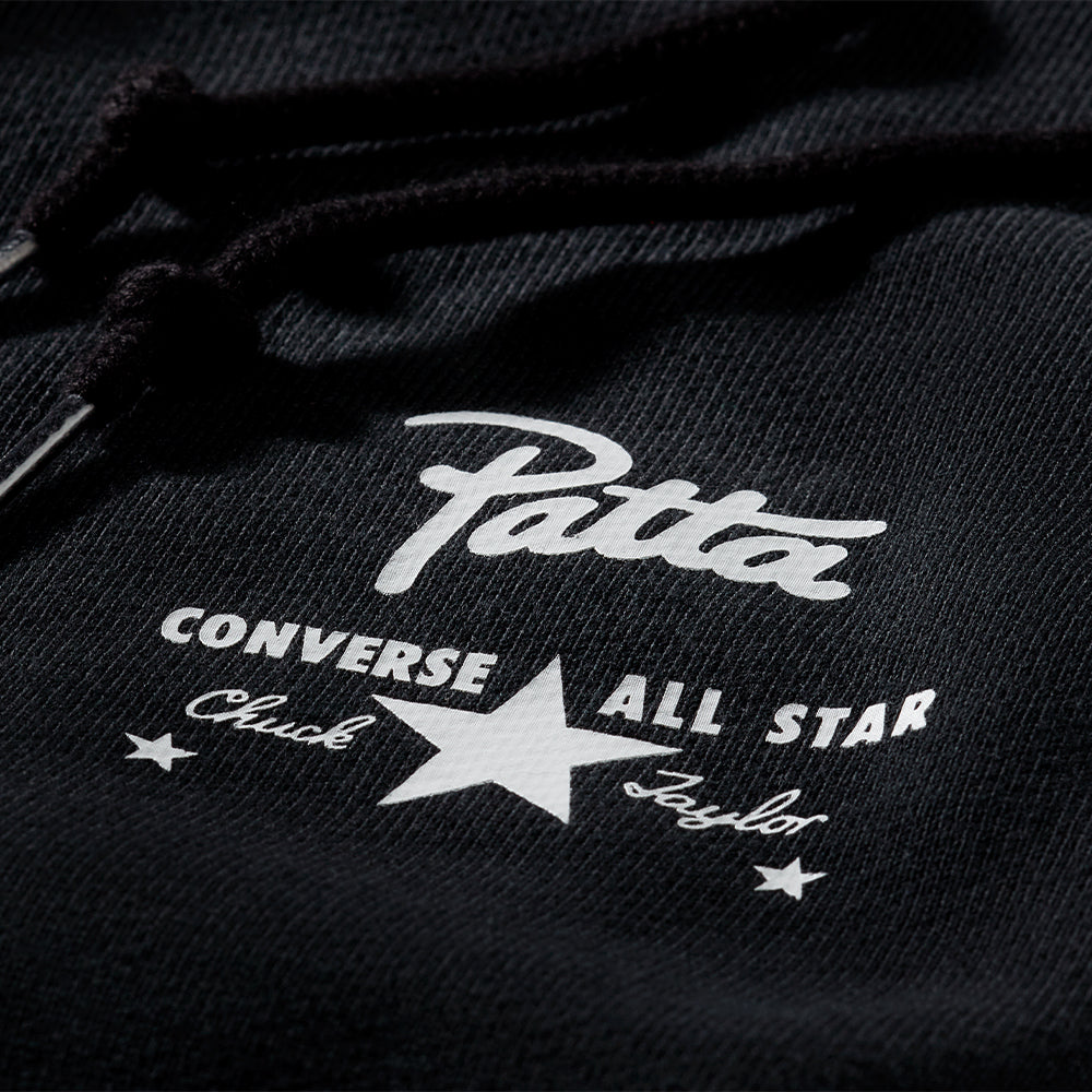 Converse Converse x Patta Four-Leaf Clover Utility Fleece Hoodie - Black - Crowdless