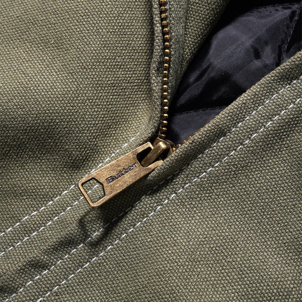 Butter Goods Heavy Weight Canvas Work Jacket - Fern - Crowdless