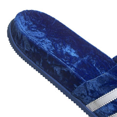Adimule Velvet Slides - Blue